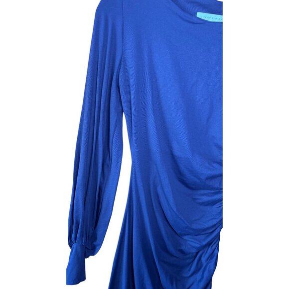 Susana Monaco Eggplant Gathered Sleeve Dress- Size S New - Picture 8 of 10